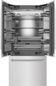 ZLINE 36 in. 19.6 Cu. Ft. Satin Stainless Steel Built In Bottom Freezer Refrigerator-2