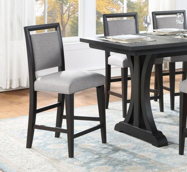Winners Only® Yorktown Charcoal/Gray Bar Stool-1