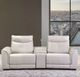 Michael Amini® Mia Bella 3-Piece Dark Espresso/Gray Manual Reclining Sectional with Storage Console-1