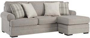 Front view of the Ashley® Arbhor Knoll Taupe Sofa Chaise