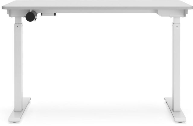 Signature Design by Ashley® Lynxtyn Taupe/White 29" Adjustable Height Office Desk-2