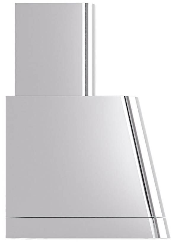 Ilve® Panoramagic 48" Stainless Steel Wall Mounted Range Hood with Silver Trim-2