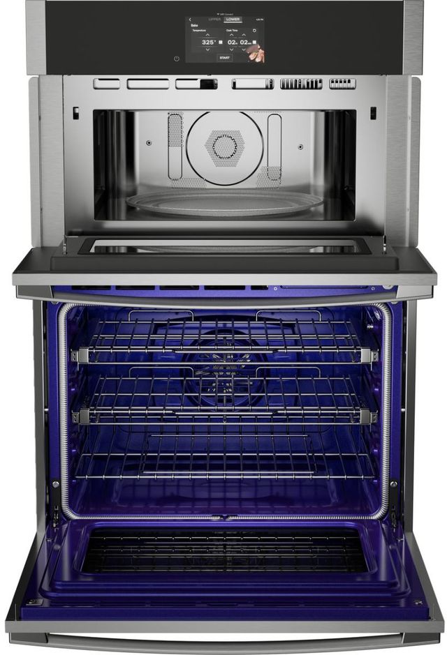 GE Profile™ 30" Stainless Steel Oven/Microwave Combo Electric Wall Oven-1