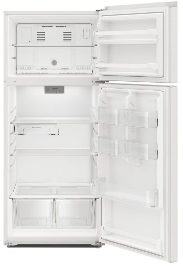 Whirlpool® 28 in. 16.3 Cu. Ft. White Top Freezer Refrigerator-2