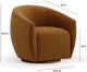 TOV Furniture Jordan Cognac Velvet Swivel Accent Chair-2