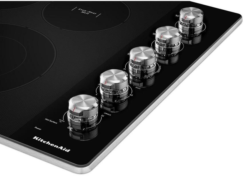 KitchenAid 30" Stainless Steel Electric Cooktop