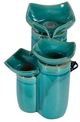 A & B Home Blue 3-Tier Outdoor Decorative Water Fountain-2