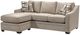 Cozy Life Ember Beige Sofa Chaise with Pillows-1