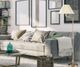 Cal® Lighting & Accessories Antique Bronze/Off-White Swing Arm Floor Lamp-2