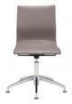 Zuo® Glider Taupe Conference Office Chair-1