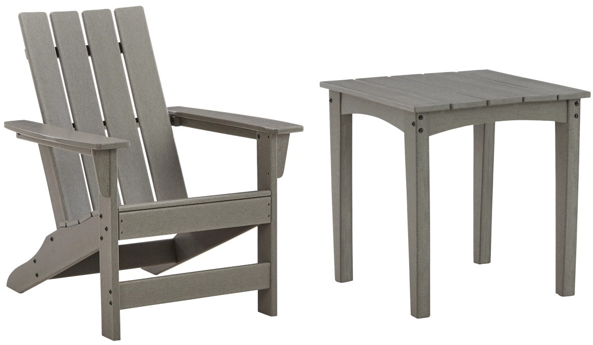 Visola 2 Piece Outdoor Seating - Gray Visola 2 Piece Outdoor Seating - Gray