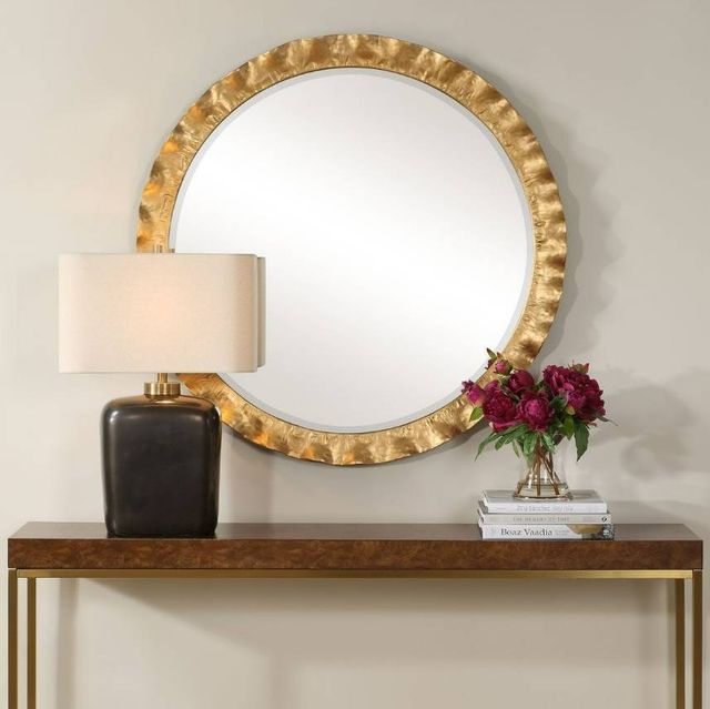 Uttermost® Haya Gold Round Mirror-1