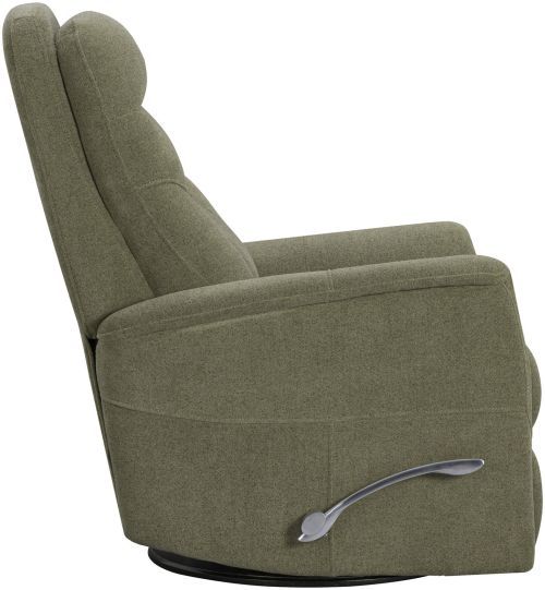 Parker House® Gemini Snazzy Olive Manual Swivel Glider Recliner-4