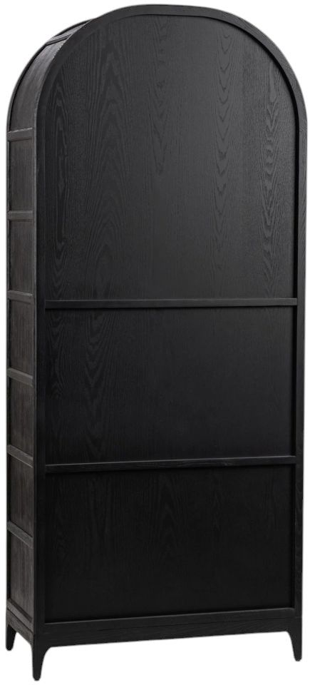 Classic Home Waverly Loft Black Display Cabinet-4