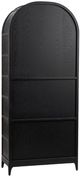 Classic Home Waverly Loft Black Display Cabinet-4