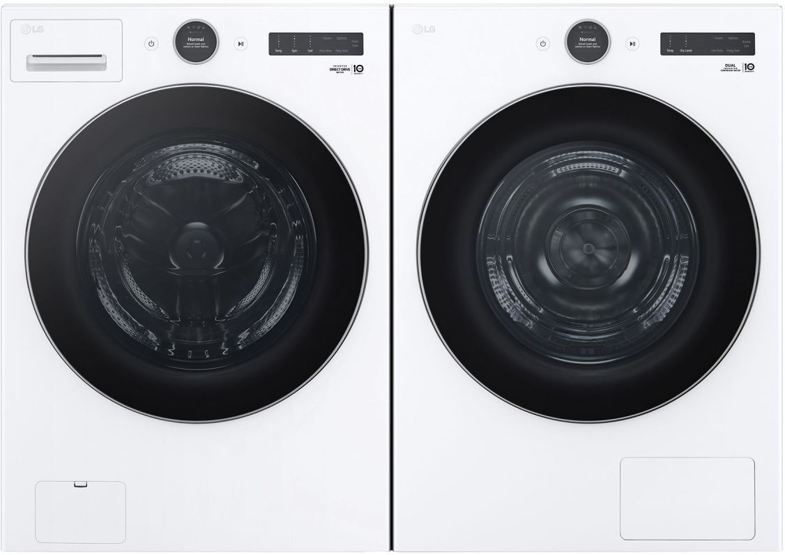 LG White Front Load Laundry Pair