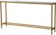 Renwil ® Havana Mirror Top Console Table with Gold Metal Base-0