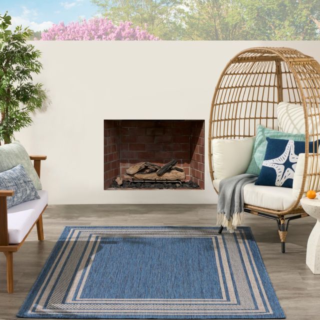 Nourison Home™ Horizon Denim 5'x7' Area Rug-1