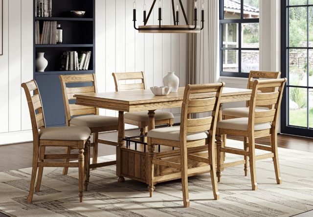Bernards Bellamy Lane Beige/Caramel Counter Stool-3