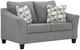 Benchcraft® Mathonia Smoke Loveseat-0