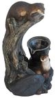 A & B Home Black/Brown Outdoor Decorative Water Fountain-1