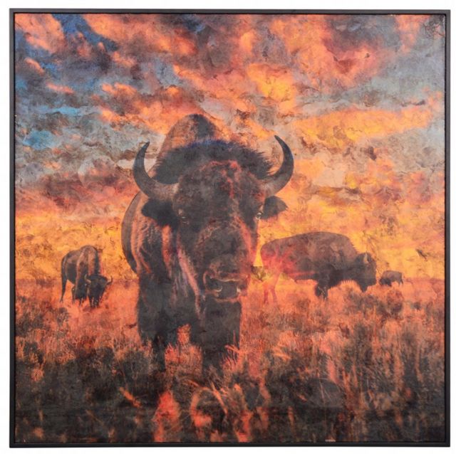 Horizon Home® Bison Wall Art-0