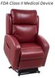 UltraComfort™ Aiden Redwood Medium Power Lift Recliner with FIR Heatwave System-0
