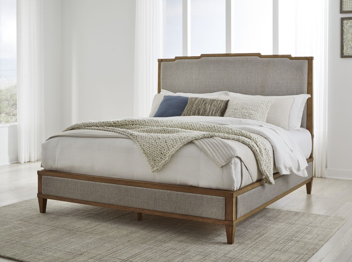 Sharlance King Panel Bed - Green/Brown Sharlance King Panel Bed - Green/Brown