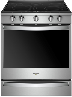 Whirlpool® 30" Fingerprint Resistant Stainless Steel Smart Slide-In Electric Range