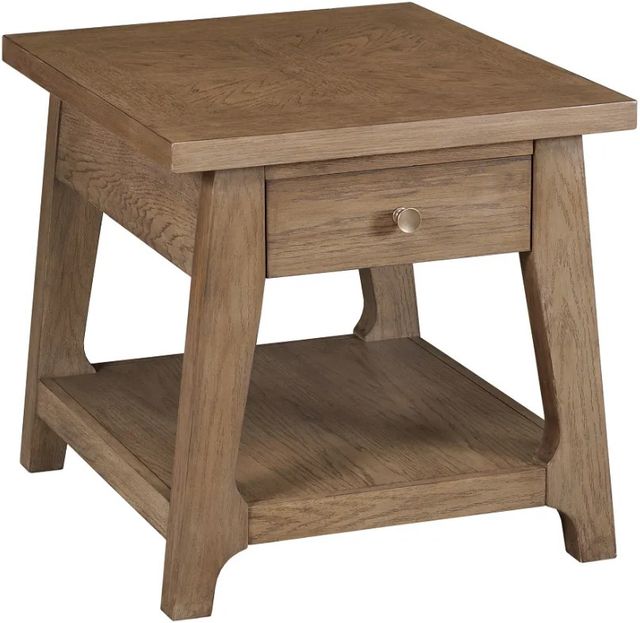 Hammary® Weisman Nutmeg Rectangular Drawer End Table-0