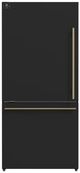 FORNO® Milano 62 in. 34.4 Cu. Ft. Black Bottom Freezer Refrigerator-2