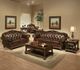 ACME Furniture Anondale Cherry/Espresso Leather Ottoman-1