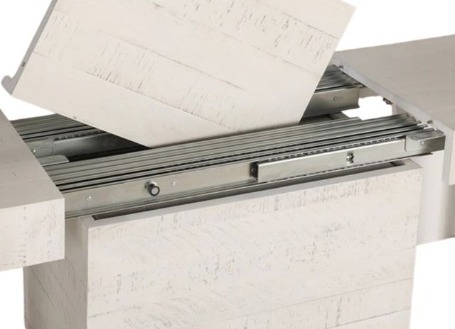 Transformer Table Transformer Canadian Birch White Extendable Dining Bench-2