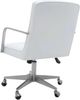 Modus Furniture One Brushed Stainless Steel/White Office Chair-3