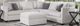 Luke Home Newport 5-Peice Artesia Opal Modular Sectional -0