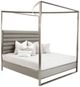 Michael Amini® Metro Lights™ Midnight Queen Canopy Bed-0