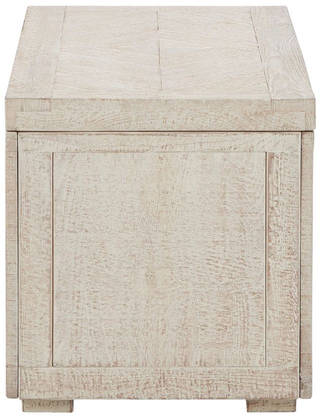 Signature Design by Ashley® Ryker Distressed White Storage Trunk-3