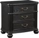 Crown Mark Kingsbury Black Nightstand-0