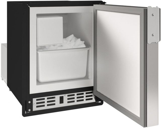 U-Line® Marine Series 14" 23 lb. Stainless Solid Ice Maker-1