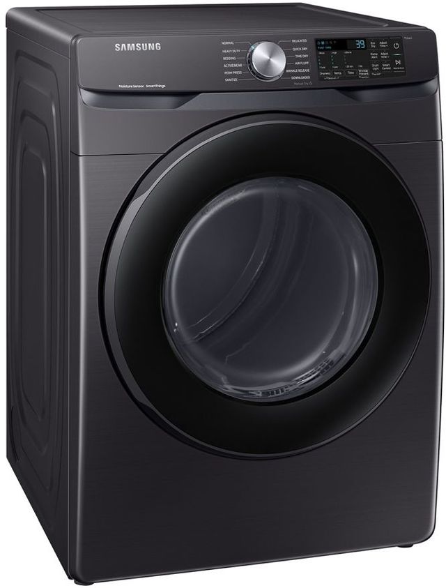 Samsung 7.5 Cu. Ft. Brushed Black Front Load Gas Dryer-3