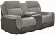 Corinthian Furniture Jenner Charcoal/Gray Power Reclining Loveseat with Power Headrest and Console-0