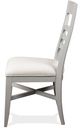 Riverside Furniture Osborne Gray/Gray Skies Upholstered Ladderback Dining Side Chair-2