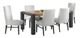 Elements International Breckenridge 7-Piece Black/White Dining Set-0