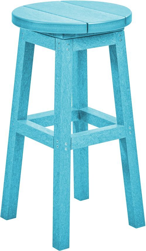 C R Plastics Generation Line Turquoise Counter Stool-0