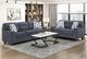 Homelegance® Bennett Blue Loveseat-1
