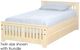 Crate Designs™ Furniture Unfinished Queen Shaker Bed-0