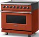 Viking® 5 Series 36" Spiced Cider Pro Style Induction Range with Polished Chrome Trim-2