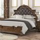Furniture of America® Leovanni 4-Piece Dark Brown Queen Bedroom Set-2