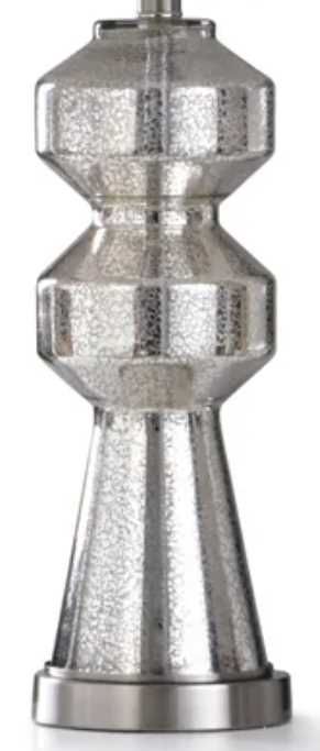 Stylecraft Northbay Silver/White Table Lamp-1