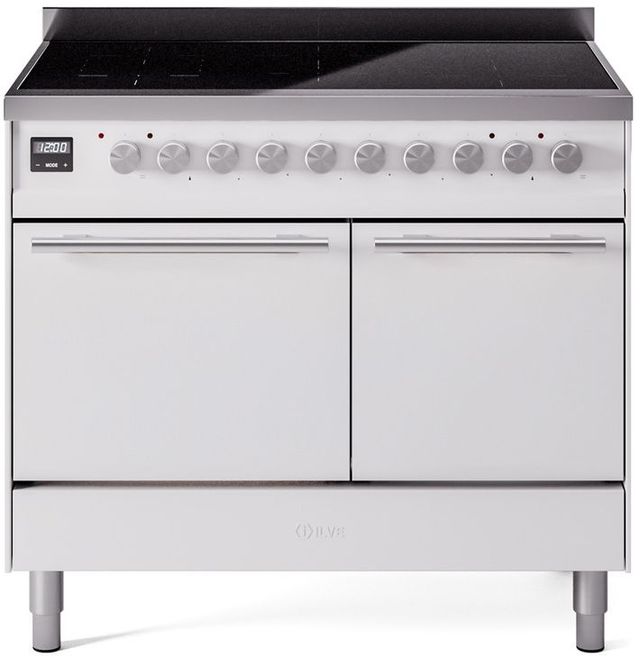 Ilve Professional Plus II 40" White Freestanding Induction Range